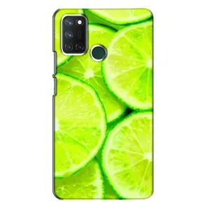Чохол з зображенням смачної їжі для Realme 7i (Лайм)