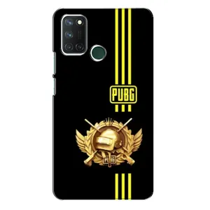 Чехол (TPU) с картинкой "Лого Пабг" на Реалми 7i (Лого PUPG)