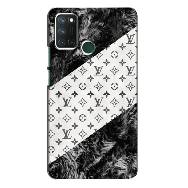 Чехол с рисунком «LV на белом» для Realme 7i