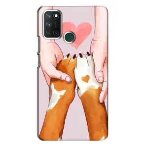 Чехол (ТПУ) Милые собачки для Realme 7i (Любовь к собакам)