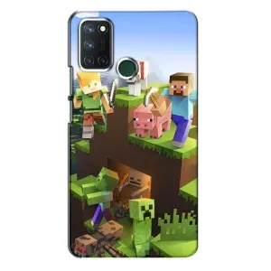 Чехлы для Realme 7i (Персонажи Майн Крафт) (Майн-крафт)