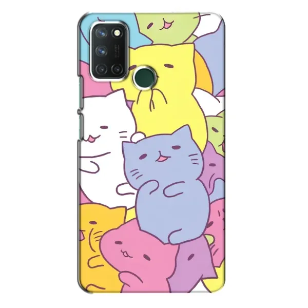 Чехол с рисунком «Милые котики» для Realme 7i