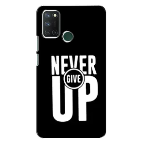 Силиконовый Чехол на Realme 7i с картинкой Nike (Never Give UP)