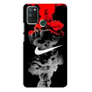 Силиконовый Чехол на Realme 7i с картинкой Nike (Nike дым)
