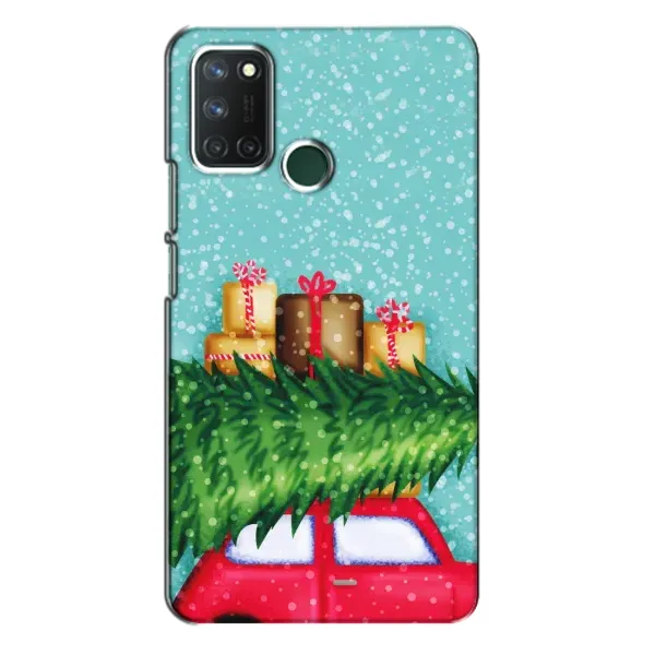 Чехол с рисунком «Новогодние подарки» для Realme 7i