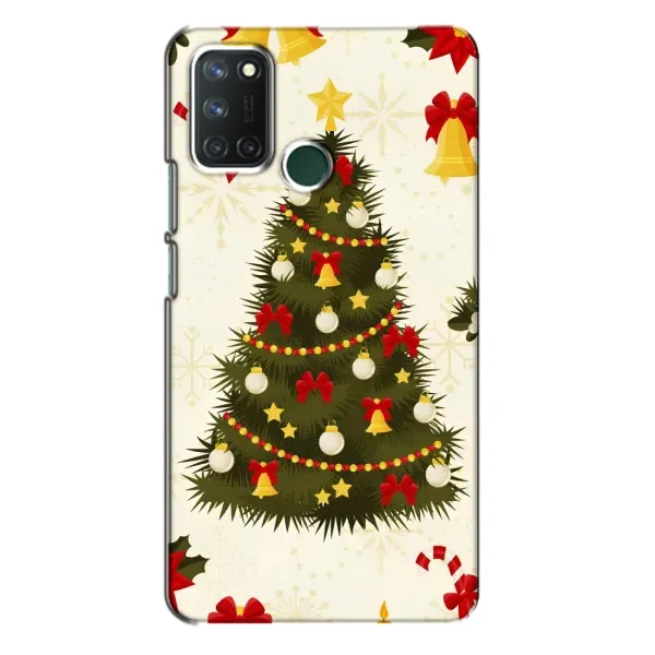 Чехол с рисунком «Новогодний принт» для Realme 7i