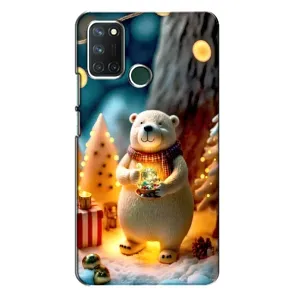 Чехлы на Новый Год Realme 7i (Новогодний ведмеженок)