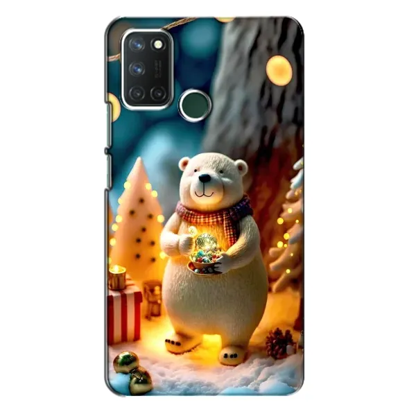 Чехол с рисунком «Новогодний ведмеженок» для Realme 7i
