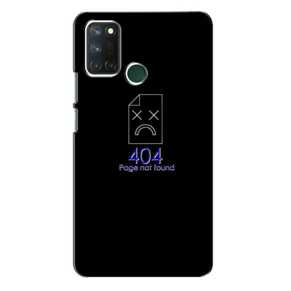 Чехол с рисунком «Ошибка 404» для Realme 7i Чехол с рисунком «Ошибка 404» для Realme 7i