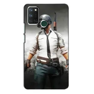 Силиконовый чехол с картинкой "Герой Pubg" на Realme 7i (Пабг)