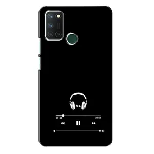 Чохол з картинками на чорному фоні для Realme 7i (Плеєр)