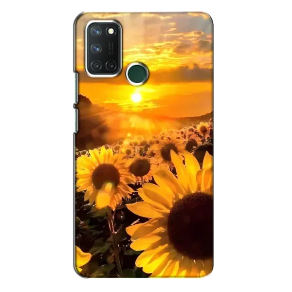 Чехол с рисунком «поле подсолнухов» для Realme 7i
