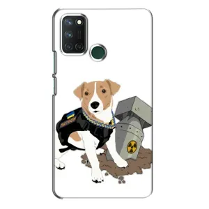 Чехол с принтом Собаки Патрон для Realme 7i (Пёс Патрон с ракетой)