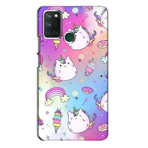 Чехол Unicorn на Realme 7i (Радуга и Единорог)