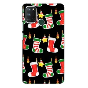 Силиконовый бампер на рождество для Realme 7i (Рождественские подарки)