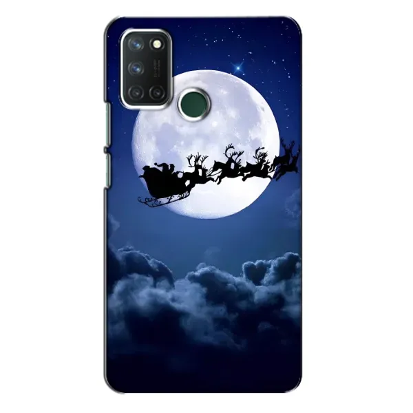 Чехол с рисунком «Санта - луна» для Realme 7i Чехол с рисунком «Санта - луна» для Realme 7i