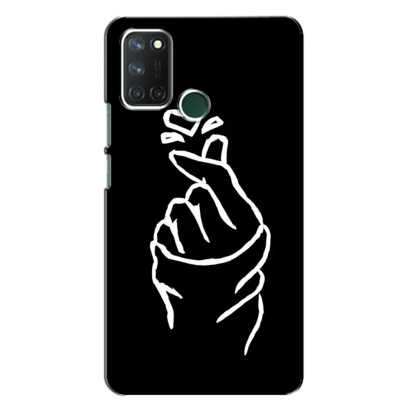 Чехол с рисунком «Сердце на черном» для Realme 7i Чехол с рисунком «Сердце на черном» для Realme 7i