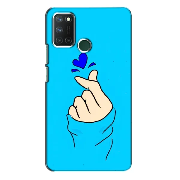 Чехол с рисунком «Сердце на синем» для Realme 7i Чехол с рисунком «Сердце на синем» для Realme 7i