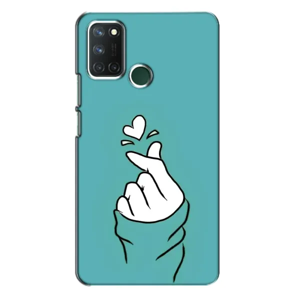 Чехол с рисунком «Сердечко на бирюзовом» для Realme 7i Чехол с рисунком «Сердечко на бирюзовом» для Realme 7i