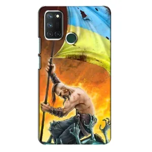 Чехол с картинкой (Патриотический КОЗАК) на Realme 7i (Сильный Козак)