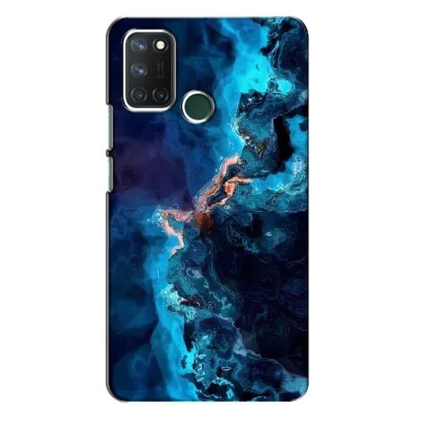 Чехол с рисунком «Синий мрамор» для Realme 7i Чехол с рисунком «Синий мрамор» для Realme 7i
