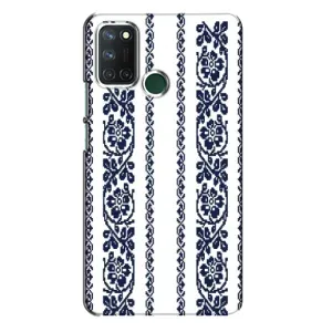Силіконовый Чохол на Realme 7i з картинкой Вишиванки (Синя вишиванка)