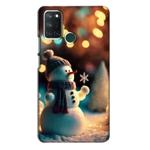 Чехлы на Новый Год Realme 7i (Снеговик праздничный)