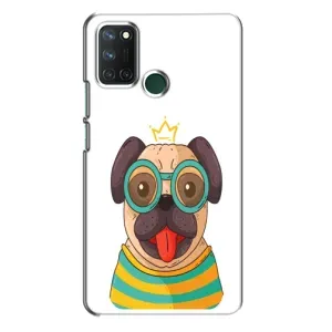 Бампер для Realme 7i с картинкой "Песики" (Собака Король)