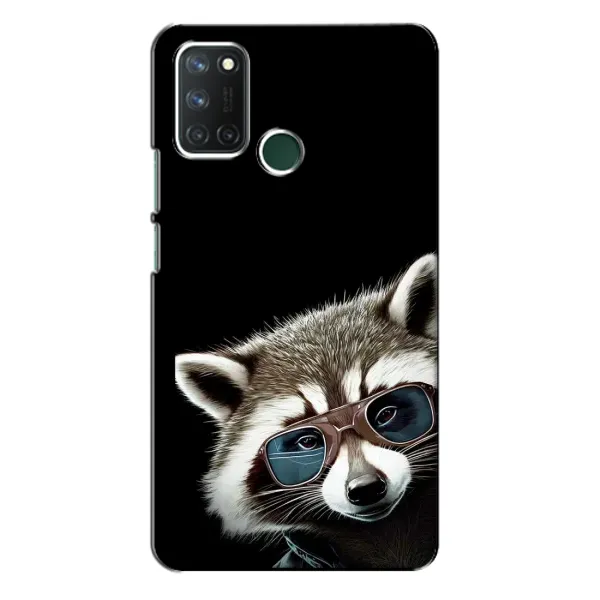 Чехол с рисунком «Стильный Енот» для Realme 7i