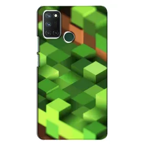 Чехлы для Realme 7i (Персонажи Майн Крафт) (Текстура)