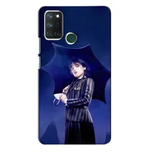 Чохол з картинкою Венсдей на Realme 7i (Венсдей з парасолькою)