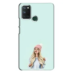 Силіконовый Чохол на Realme 7i з картинкой Модных девушек (В шапці)