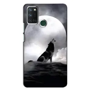 Чохол з Вовком на Realme 7i (Вовк і місяць)