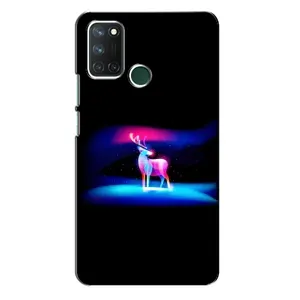 Силіконовий бампер з картинкою звірів для Realme 7i (Яскравий олень)