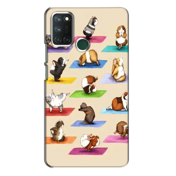 Чехол с рисунком «Ёга свинок» для Realme 7i Чехол с рисунком «Ёга свинок» для Realme 7i