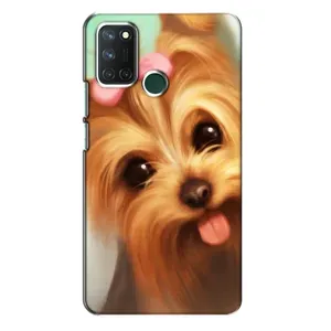 Чехол (ТПУ) Милые собачки для Realme 7i (Йоршенский терьер)