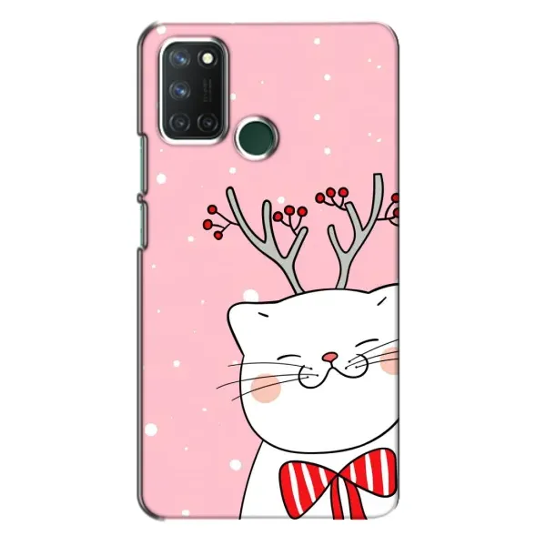 Чехол с рисунком «Зимний кот» для Realme 7i Чехол с рисунком «Зимний кот» для Realme 7i