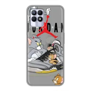 Силиконовый Чехол Nike Air Jordan на Реалми 8 Про (Air Jordan)