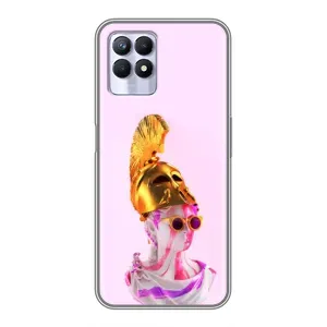 Чохол з Прикольним Принтом на Realme 8 Pro (АРТ Статуя)