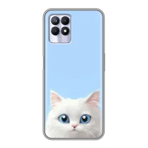 Чохол на тематику: Коти для Realme 8 Pro (Білий кіт)