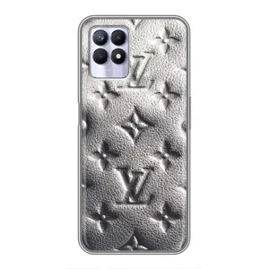 Текстурный Чехол Louis Vuitton для Реалми 8 Про (Бежевый ЛВ)