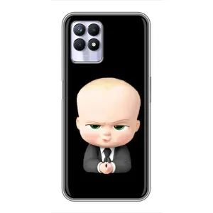 Мультяшный принт на Чехол для Реалми 8 Про (Бос)