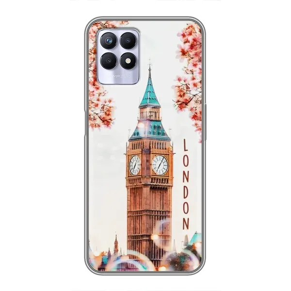 Чехол с рисунком «Часы Лондон» для Realme 8 Pro Чехол с рисунком «Часы Лондон» для Realme 8 Pro