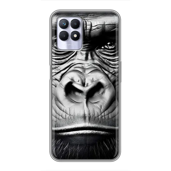Чехол с рисунком «Черная обезьяна» для Realme 8 Pro Чехол с рисунком «Черная обезьяна» для Realme 8 Pro
