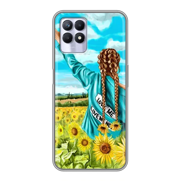 Чехол с рисунком «Девушка на поле» для Realme 8 Pro Чехол с рисунком «Девушка на поле» для Realme 8 Pro