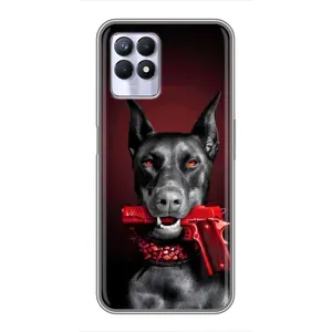 Чехол ДОБЕРМАН для Realme 8 Pro (Доберман злой)