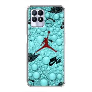 Силиконовый Чехол Nike Air Jordan на Реалми 8 Про (Джордан Найк)