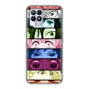 Силіконові чохлі з очіма Anime для Реалмі 8 Про (Очі Хашира)