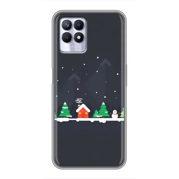Чехол с рисунком «Город зимний» для Realme 8 Pro Чехол с рисунком «Город зимний» для Realme 8 Pro