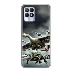 Чохол з мемами траралело тралала для Realme 8 Pro (Гусіні і крокоділо)
